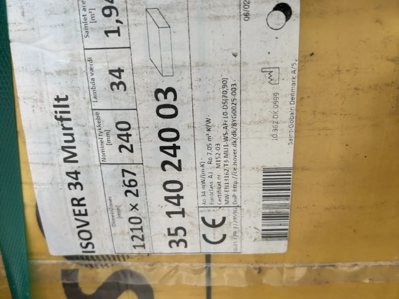 Billede 6 - Parti isolering/murfilt 18 pakker
