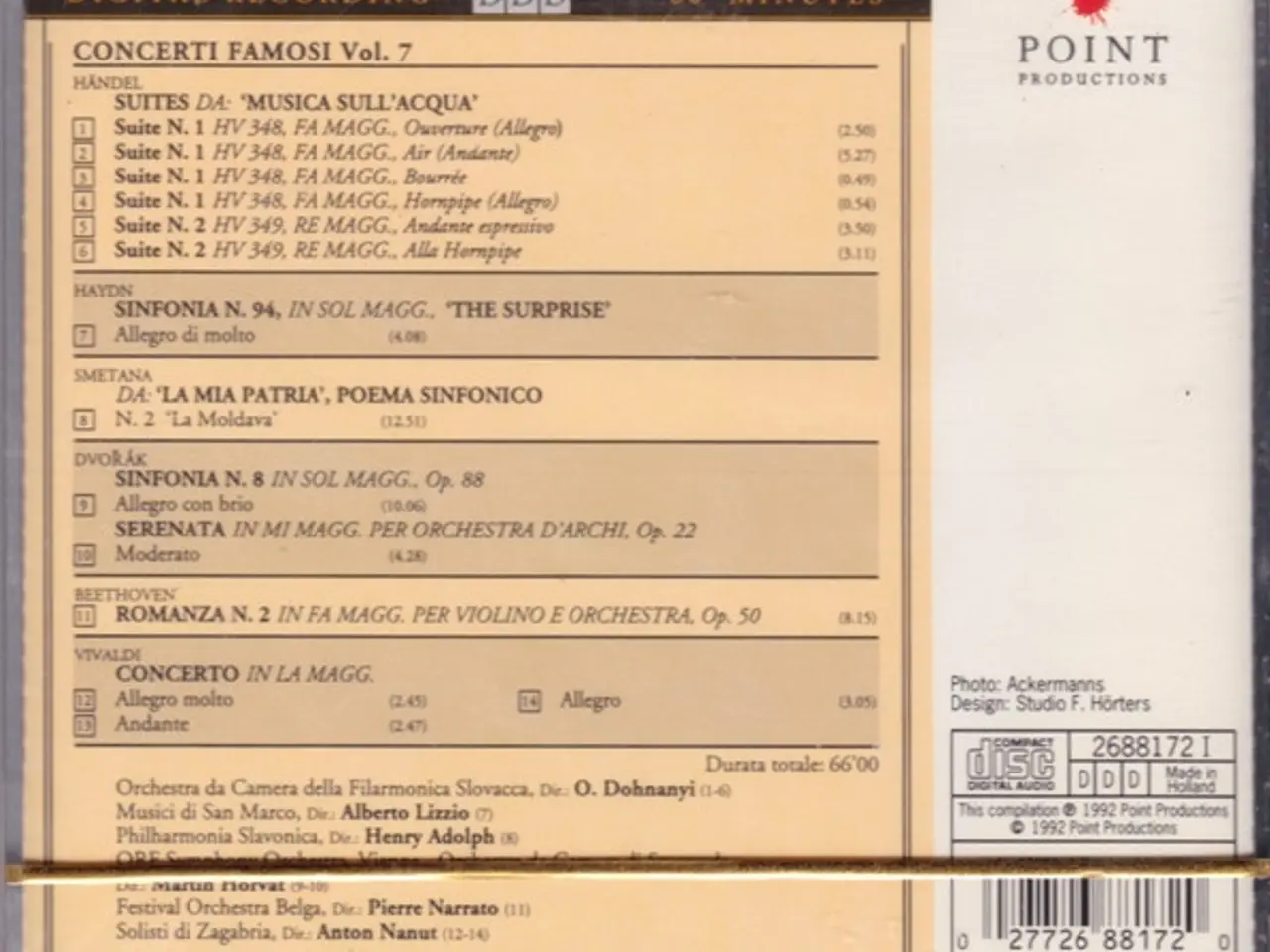 Billede 2 - Diverse kunstnere – Concerti Famosi Vol. 7 – CD
