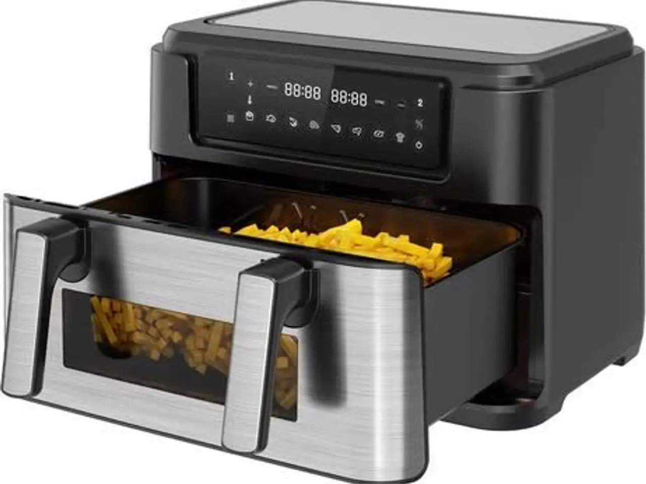 Billede 1 - Stor Dual Zone Airfryer 11L – som ny! 🔥