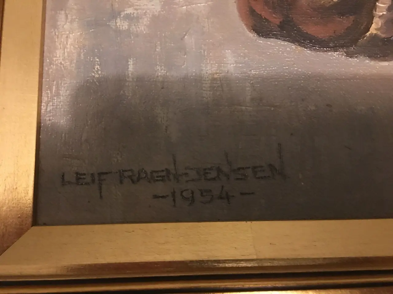 Billede 2 - Leif Ragn Jensen oliemaleri, Heste