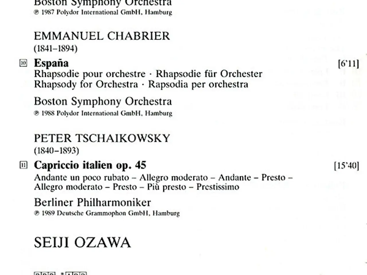 Billede 6 - Seiji Ozawa… – Capriccio Italien • Pini Di… – CD
