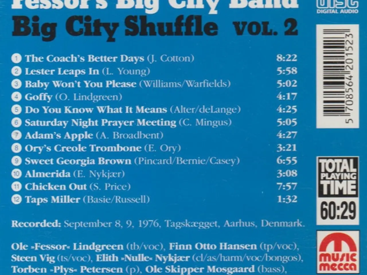 Billede 2 - Fessor's Big City Band – Big City Shuffle… – CD