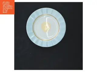 Porcelæns desserttallerken/askebæger med dekorativt motiv fra Royal Copenhagen (str. Ø 13 cm)