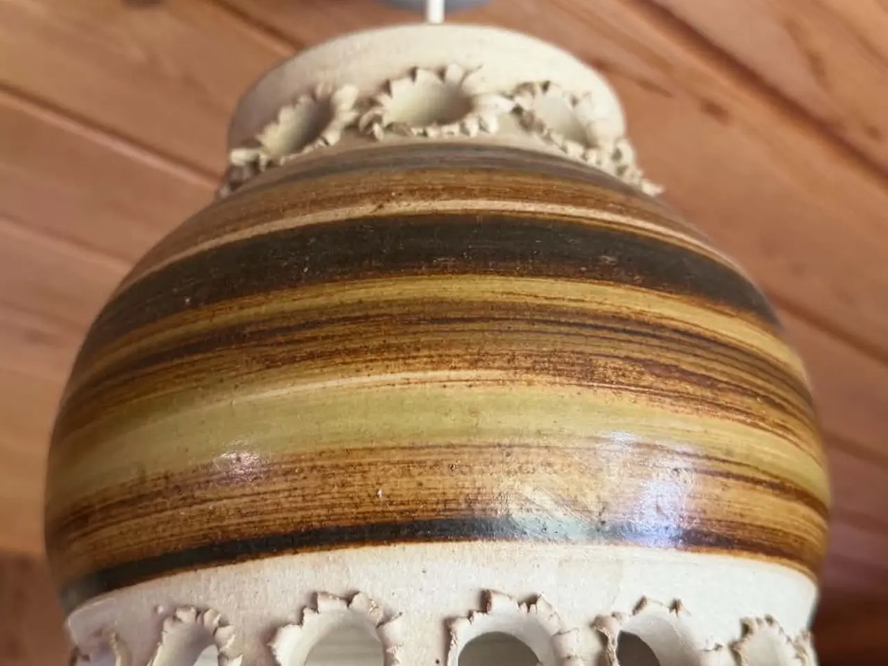 Billede 1 - Retro keramik loftlampe/pendel – Per Engstrøm
