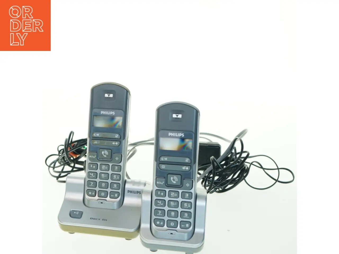 Billede 5 - Philips trådløse telefoner med ladestation og kurv fra Philips (str. 15x5 cm)