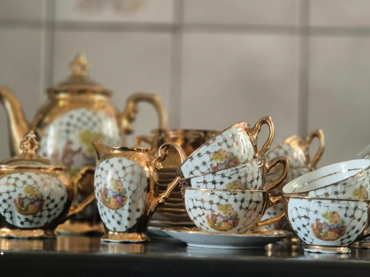 Billede 1 - Guld-Kaffestel-Beyerthal til 12 personer