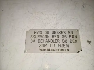 super fedt lille skilt ikke et man se så tit