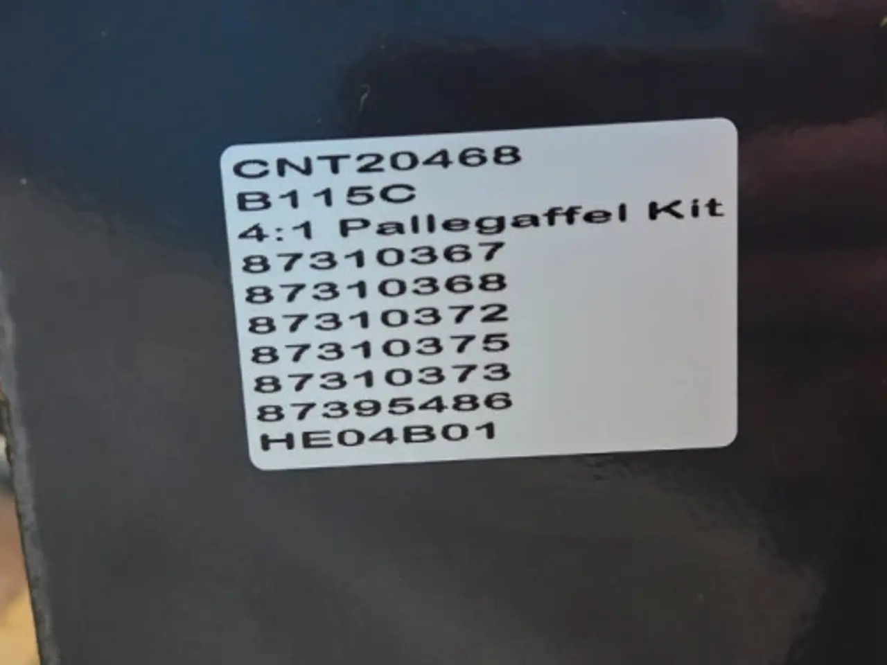 Billede 16 - New Holland B115C Pallegafler Kit 87310367