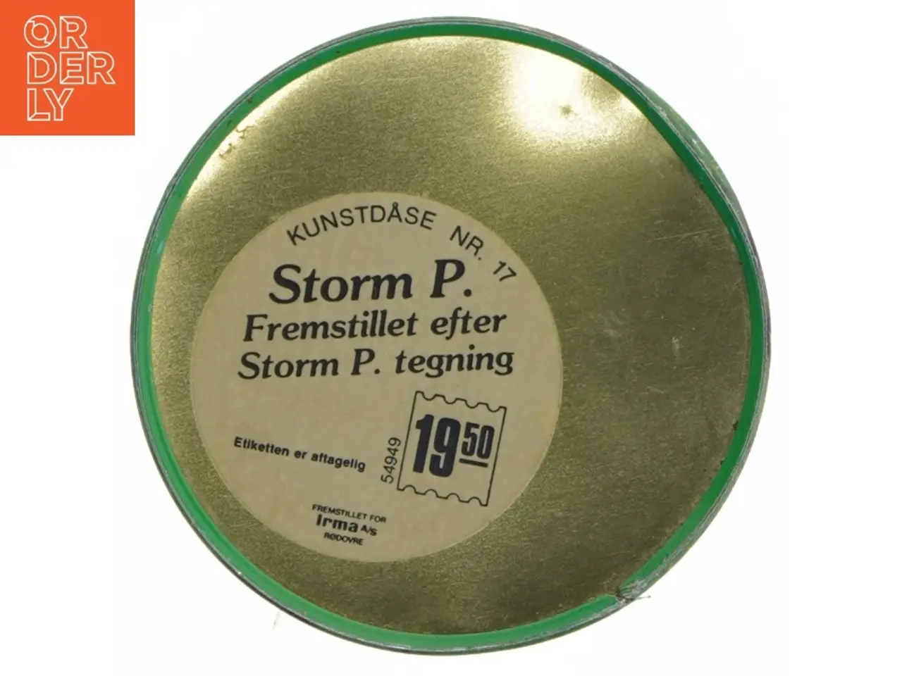 Billede 3 - Tin container with Danish theme fra Irma (str. Ø. 11,5 cm. længde. 15 cm)