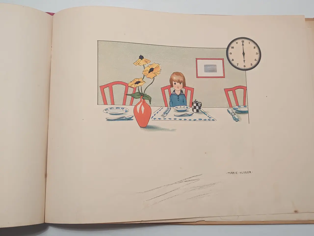 Billede 6 - Georg Kalker: Klokken. ill Marie Hjuler. ca 1940