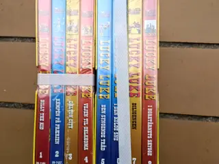 2 stk Lucky Luke Boks sæt med Lucky Luke 1-8