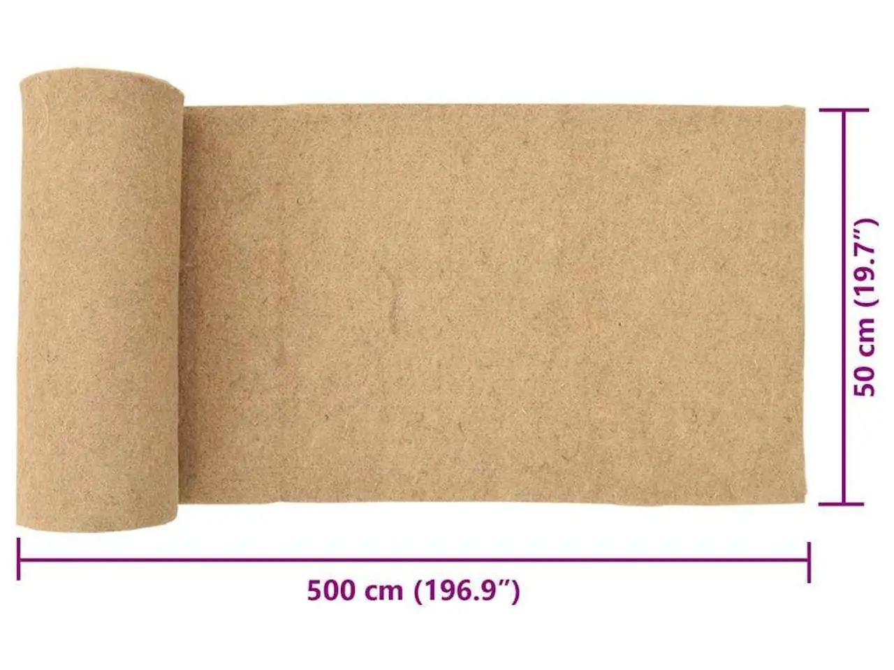 Billede 9 - Hampemåtte til gnavere 0,5 × 5 m - 5 mm jute