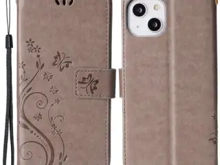 iPhone 15 Flip Cover – Læder (Papillo)