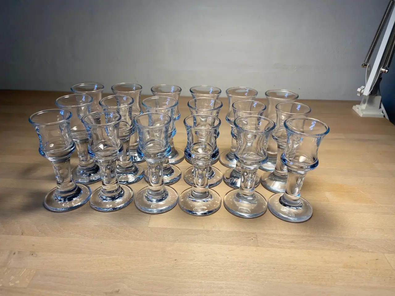 Billede 2 -  Skibsglas snapseglas høj fra Holmegård 8 stk.