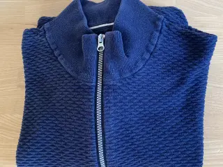 Mørkeblå herre cardigan str XL