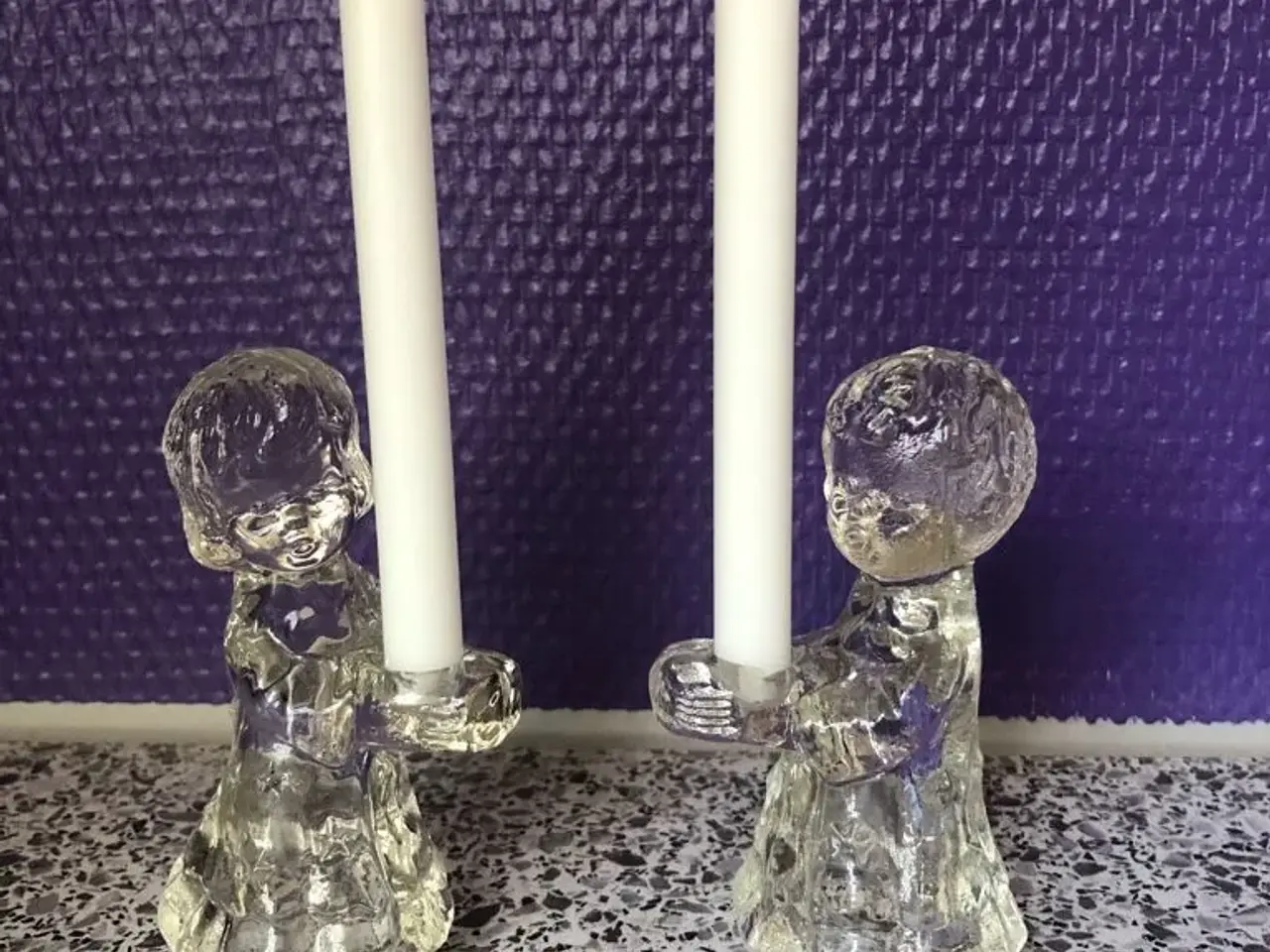 Billede 1 - Glas stager til kertelys