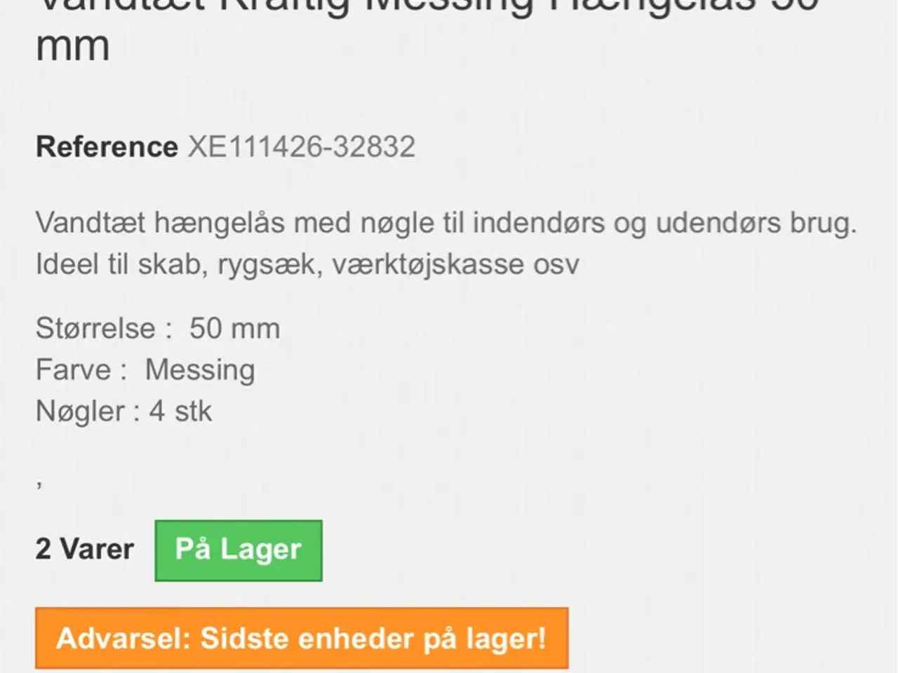 Billede 5 - Hængelåse store og små