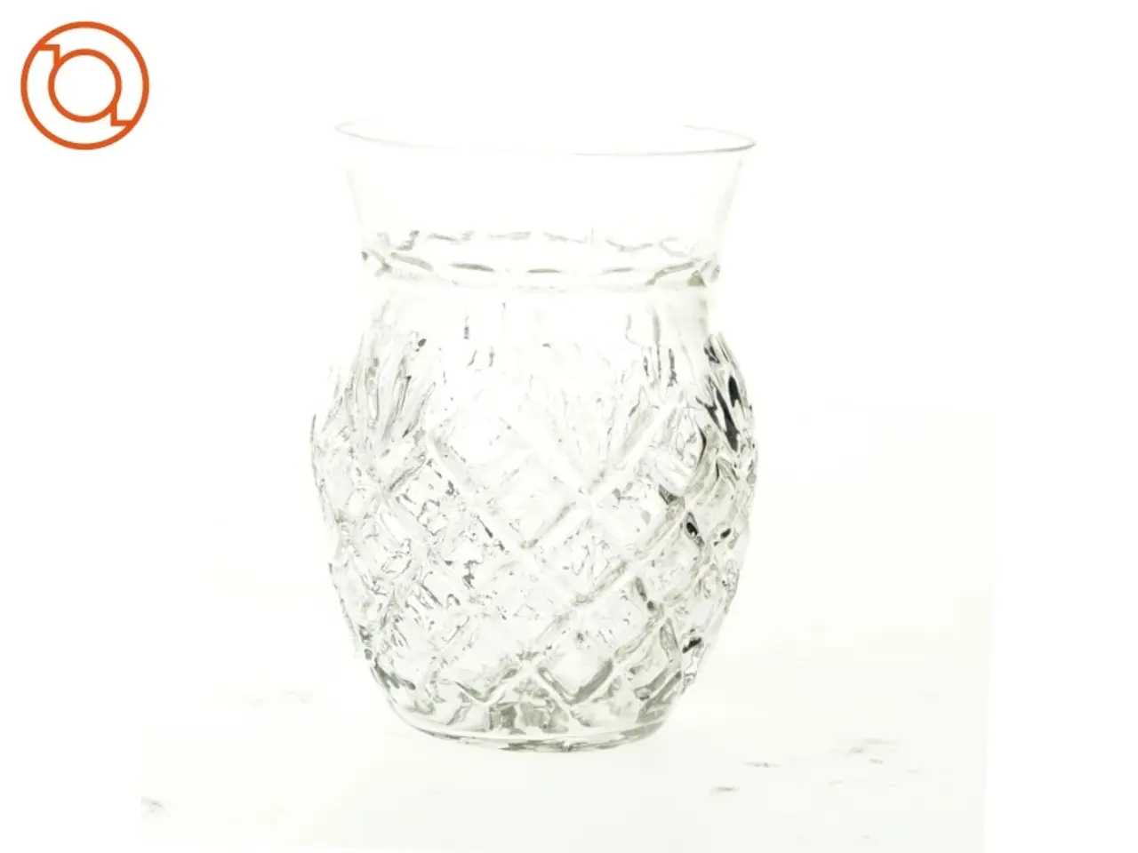 Billede 2 - Glas vase i krystal look (str. 12 x 9 cm)