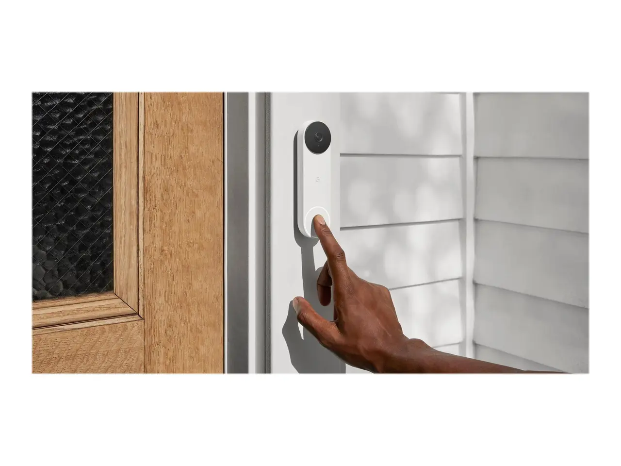 Billede 5 - Videodørklokke Google Nest - trådløs, sne (hvid)
