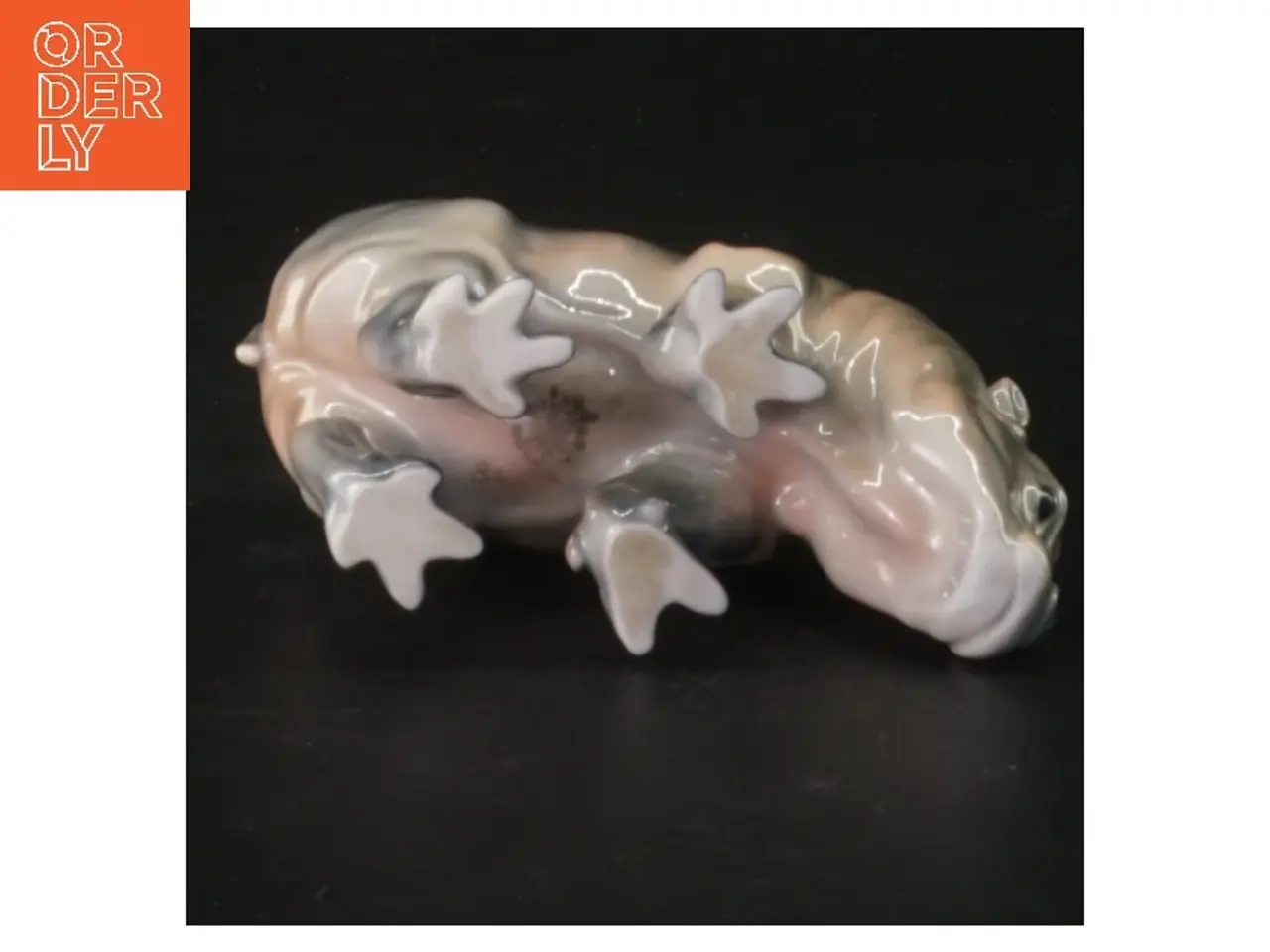 Billede 3 - Porcelænsfigur af flodhest (str. 11x6 cm)