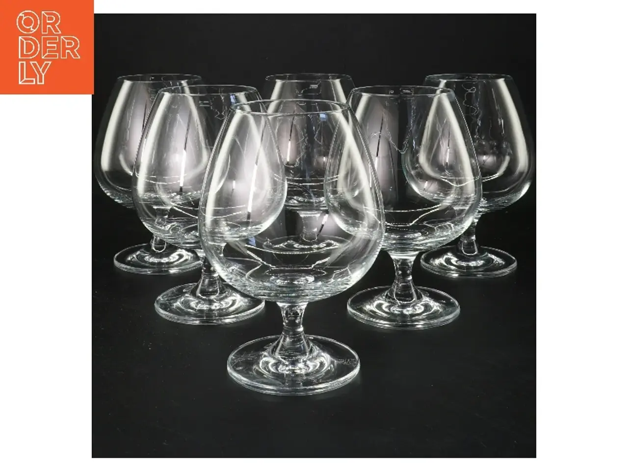 Billede 1 - 6 cognac glas (str. 6 stk Ø 6,5 cm højde 14,5 cm)