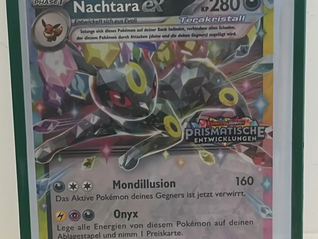 Billede 1 - Tysk Umbreon Ex fra prismatisk evolutions med stam