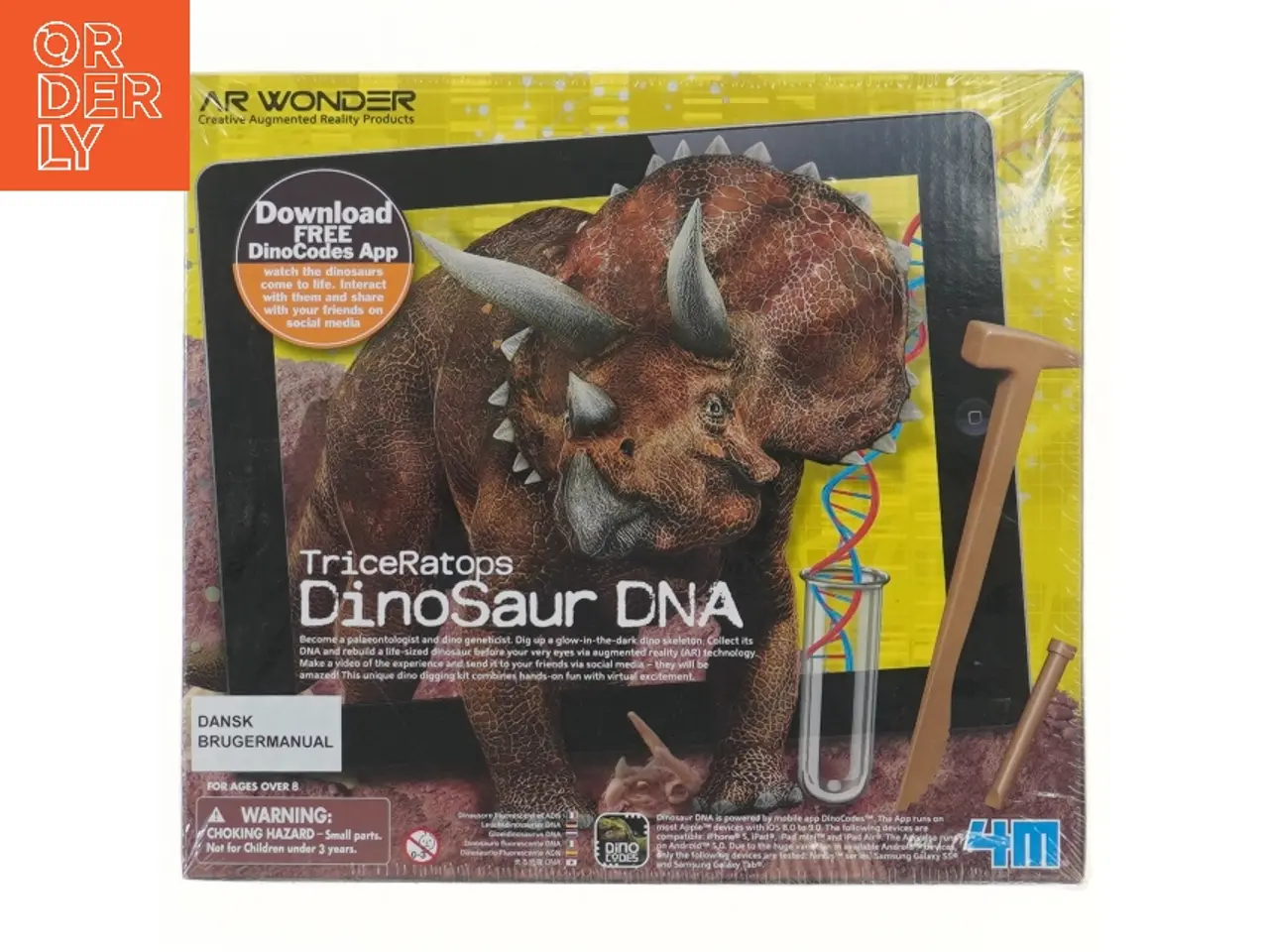 Billede 1 - 4M Triceratops Dinosaur DNA AR udgravningssæt (str. 24x22 cm)
