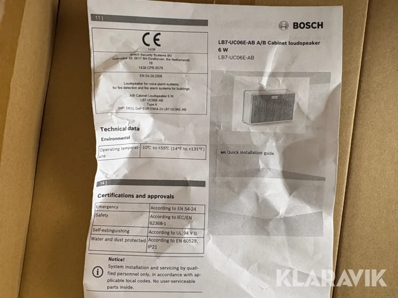 Billede 4 - Kabinet højtalere Bosch LB7-UC06E-AB - 9 styk