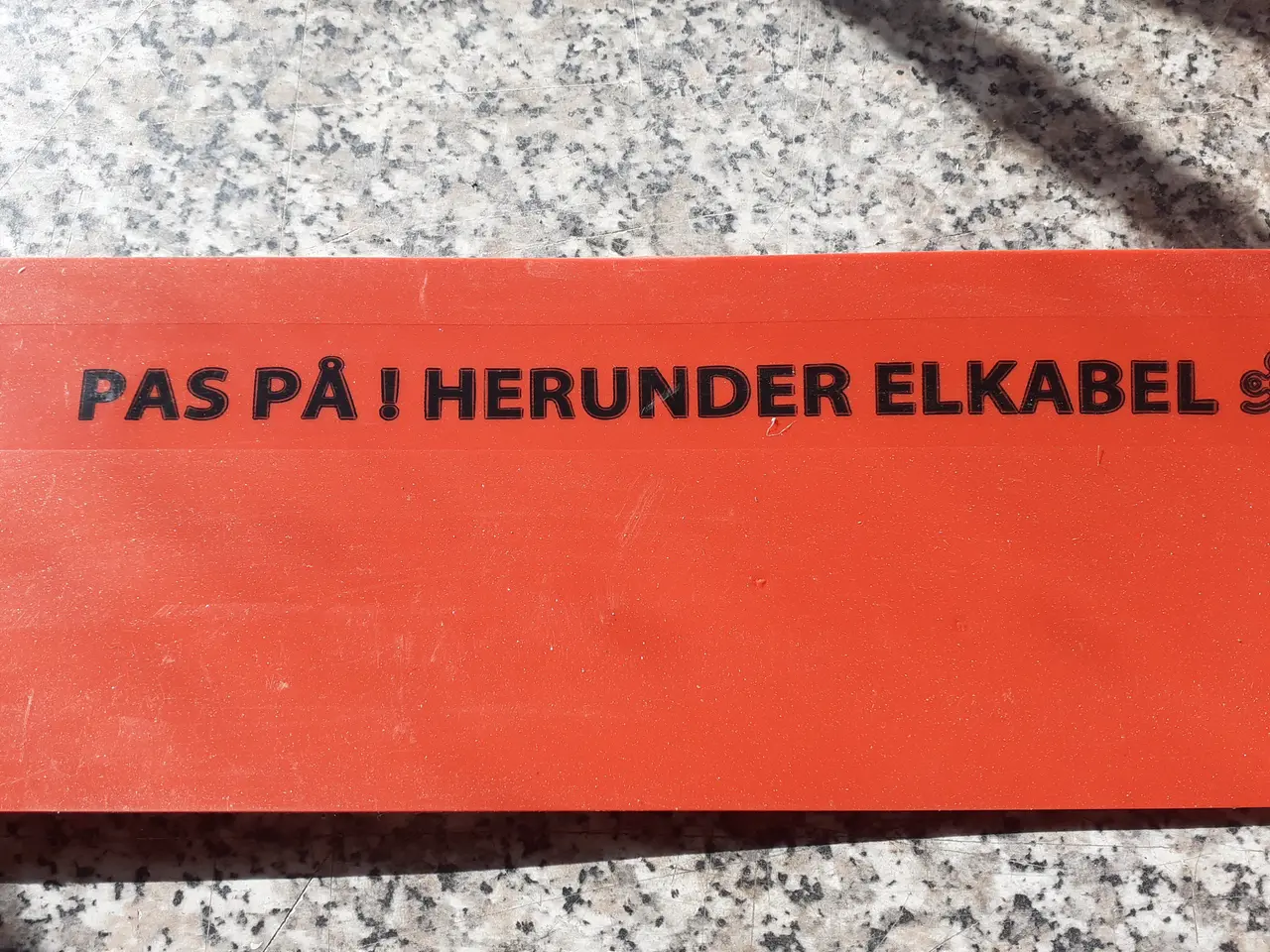 Billede 1 - afdækning elkabel