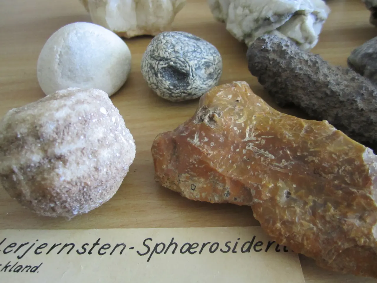 Billede 1 - Lerjernsten. Sphærosiderit. Tyskland. BYD.