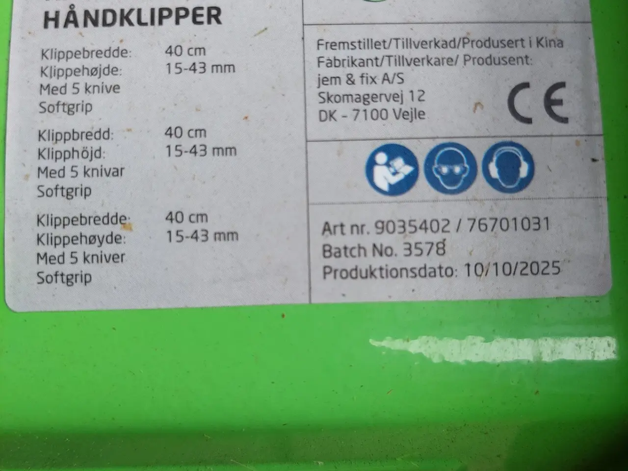 Billede 3 - Hånd plæneklipper