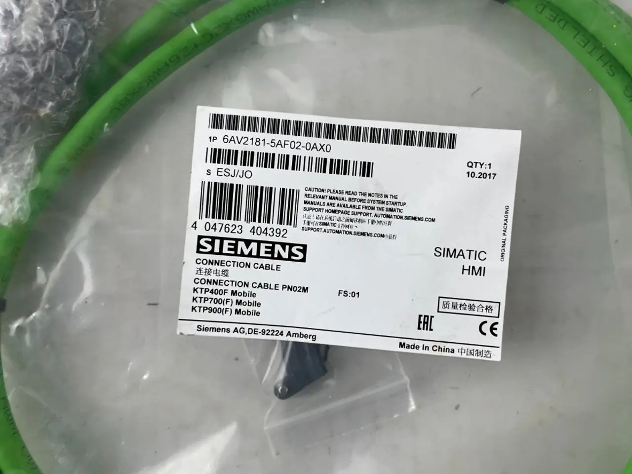 Billede 4 - Siemens 6AV2181-5AF02-0AX0 Connection kabel PN02M