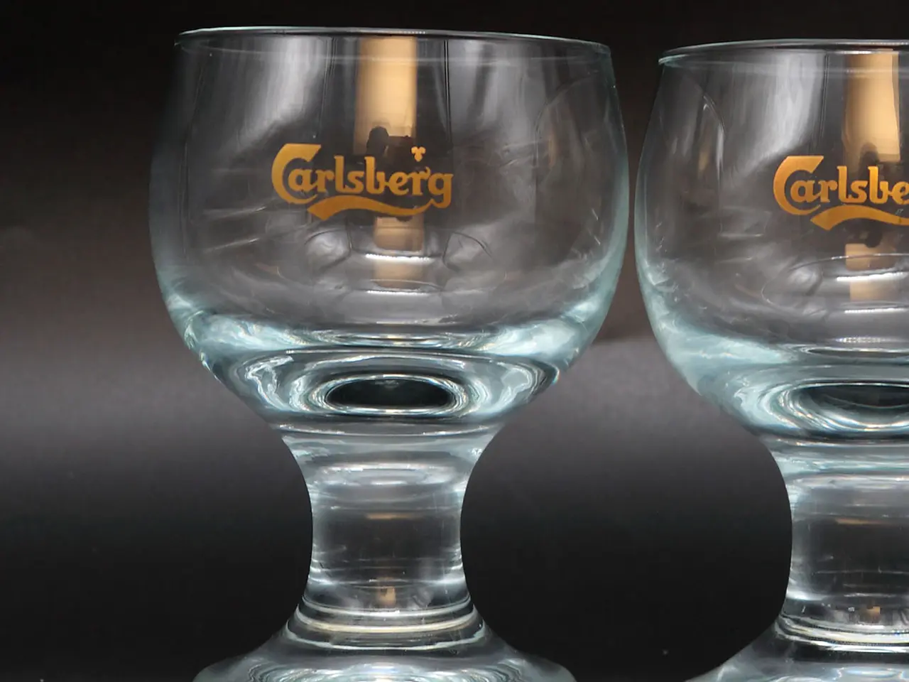 Billede 3 - 2 Holmegaard Danske Kroglas med Carlsberg-logo