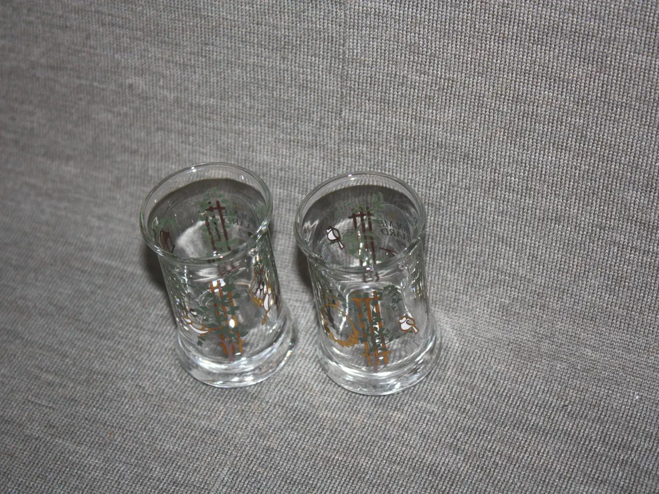 Billede 3 - Juledramglas snapseglas Holmegaard år 2002 2 stk.