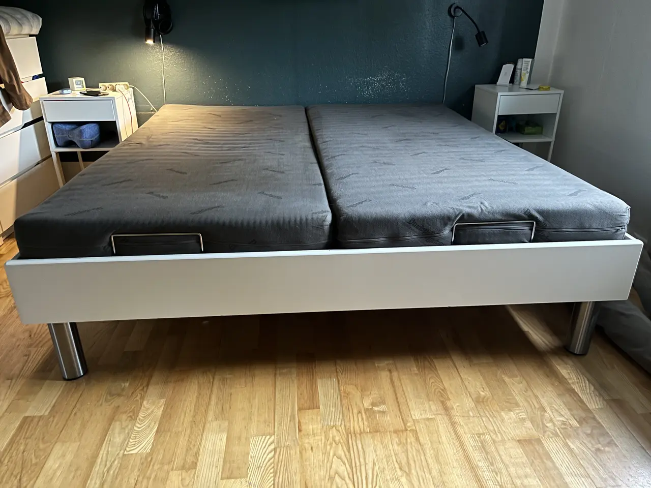Billede 2 - Senge ramme med gratis dunlopillo madras