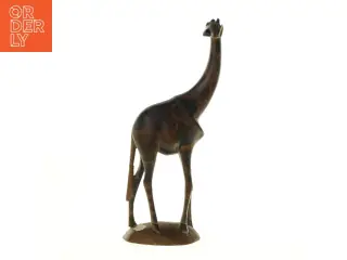 Træskulptur af giraf (str. 28. x 14 cm)