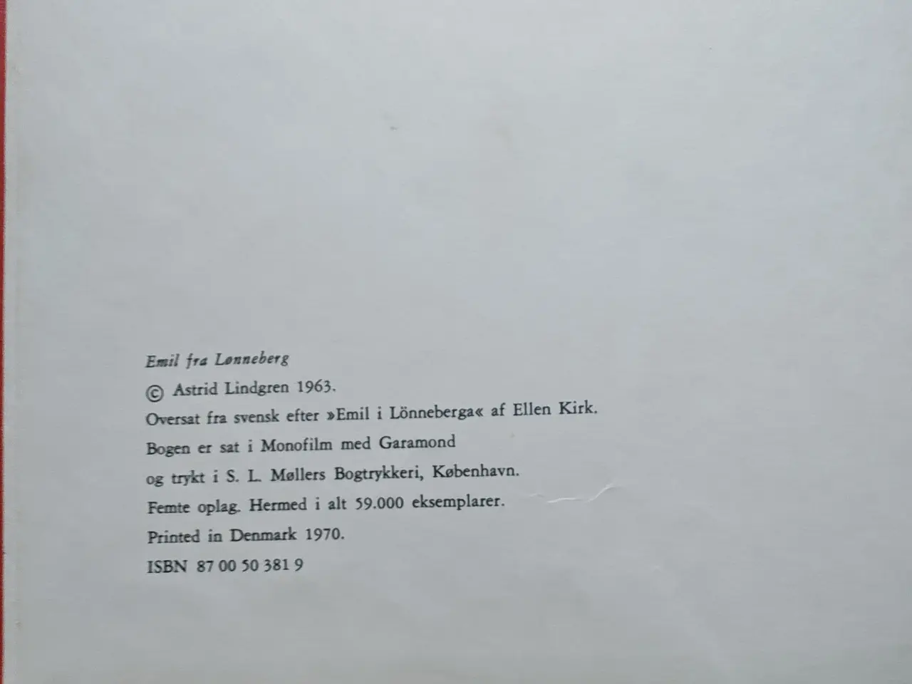 Billede 2 - Emil fra Lønneberg af Astrid Lindgren fra 1970