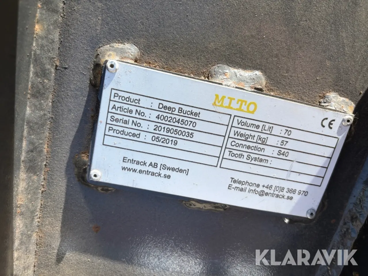 Billede 12 - Skovl Mito Deep bucket S40