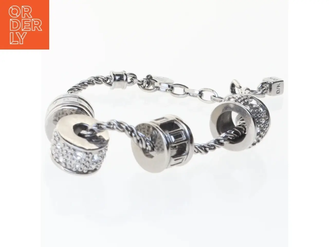 Billede 1 - Sølv armbånd med charms fra Dyrberg Kern (str. 24 cm)