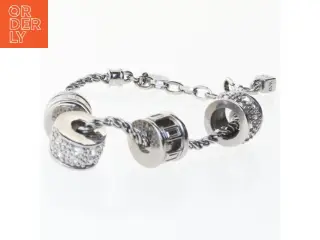 Sølv armbånd med charms fra Dyrberg Kern (str. 24 cm)