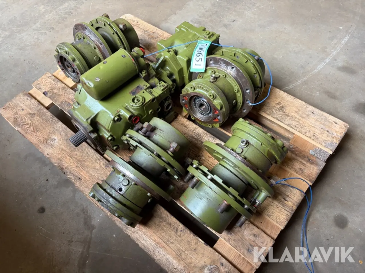 Billede 3 - Lot - gear til hjulmotorer, konverter og hydraulikpumpe - 1 palle