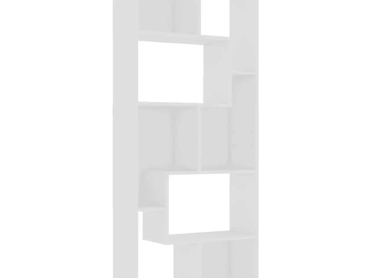 Billede 2 - Bogreol 67x24x161 cm konstrueret træ hvid