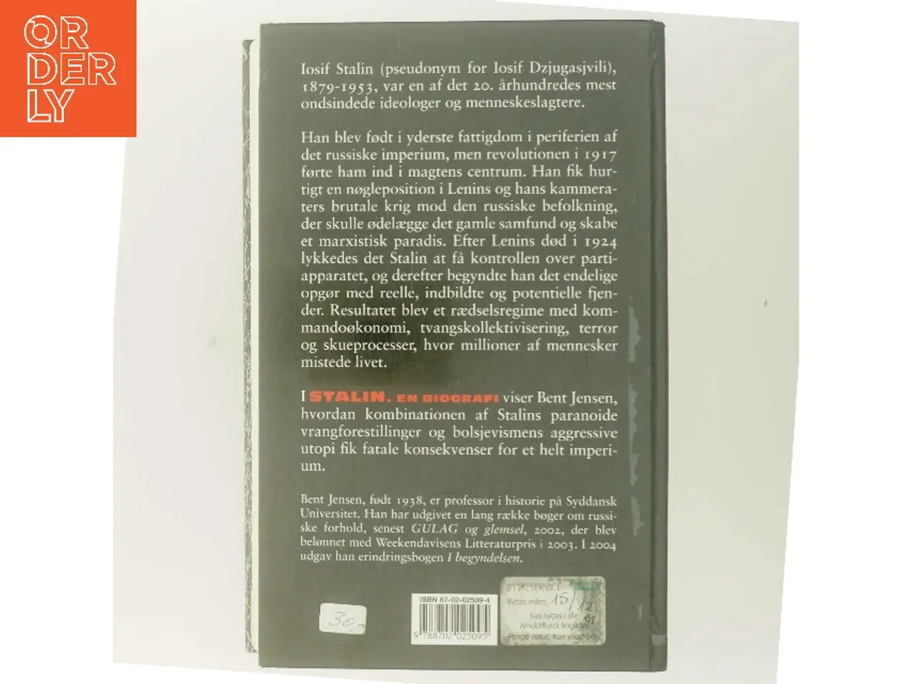 Billede 3 - Stalin : en biografi af Bent Jensen (f. 1938) (Bog)