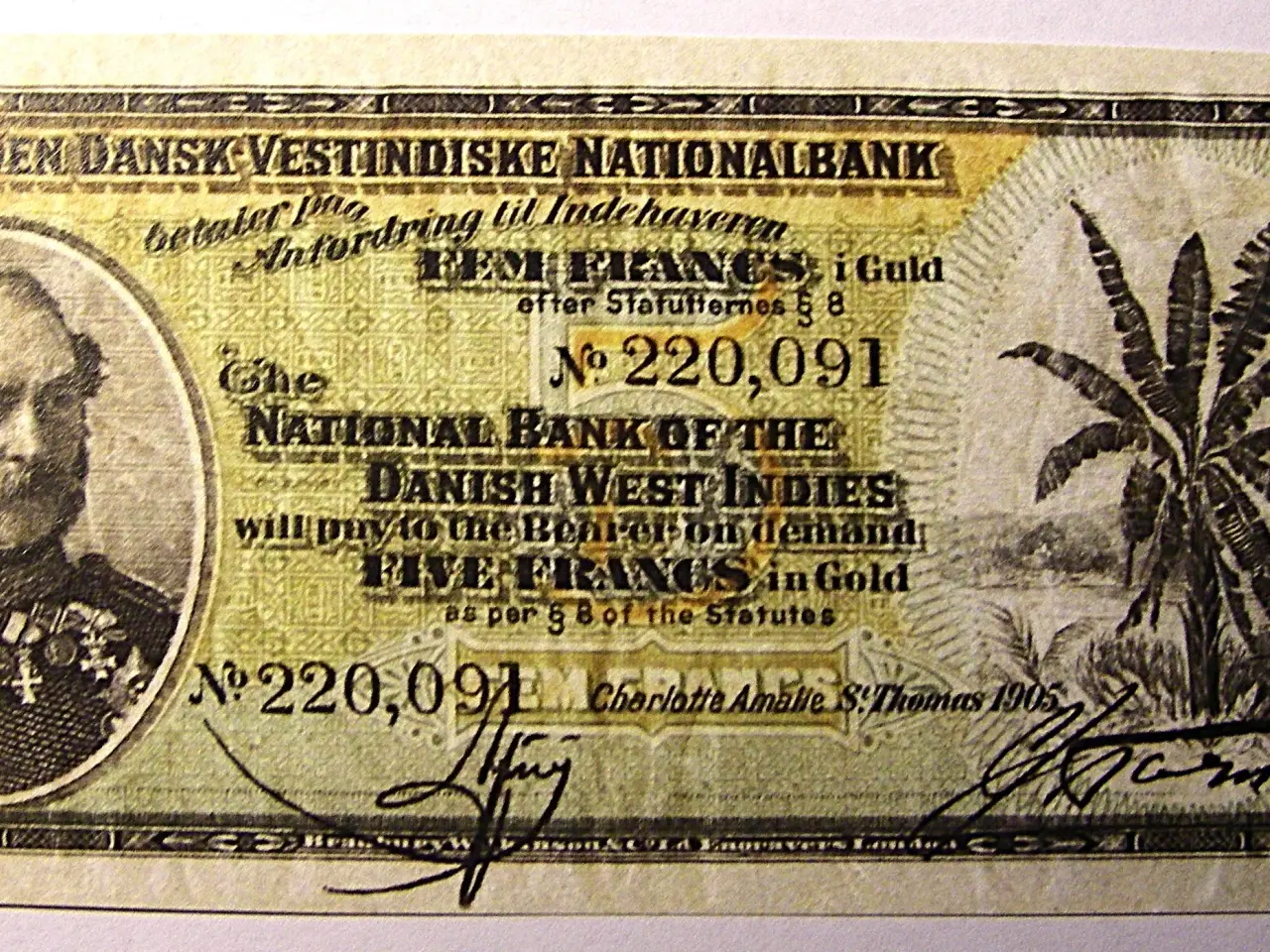 Billede 1 - Dansk Vestindien sedler