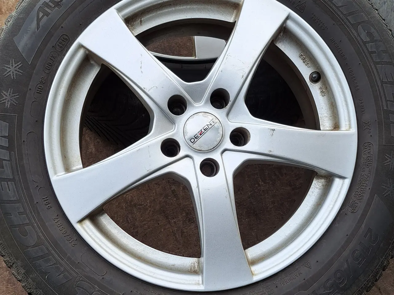 Billede 2 - 4 stk alufælge 17'' inklusive vinterdæk sælges