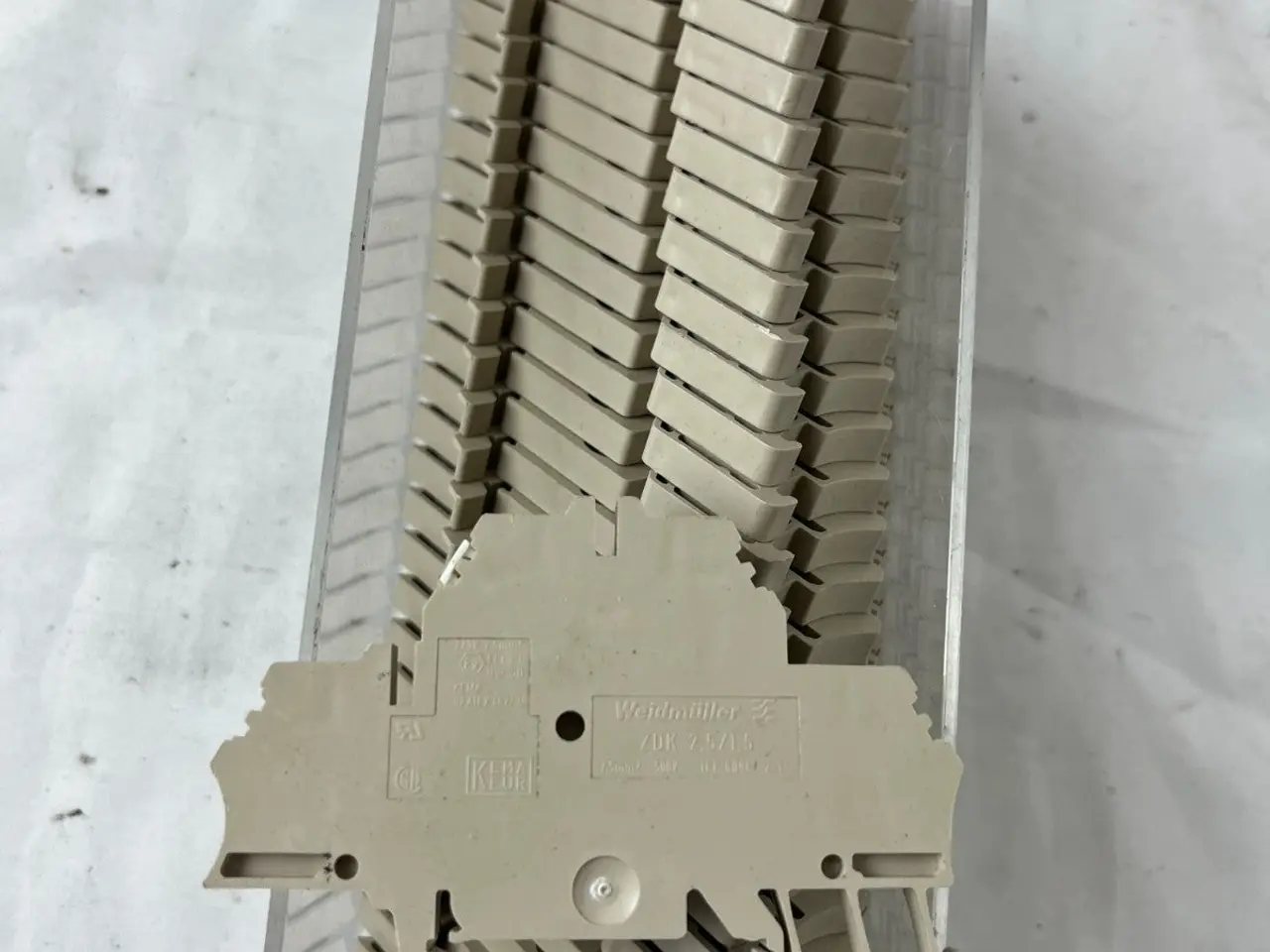 Billede 3 - Weidmuller ZDK 2.5/1.5 Terminal Blocks DIN Rail