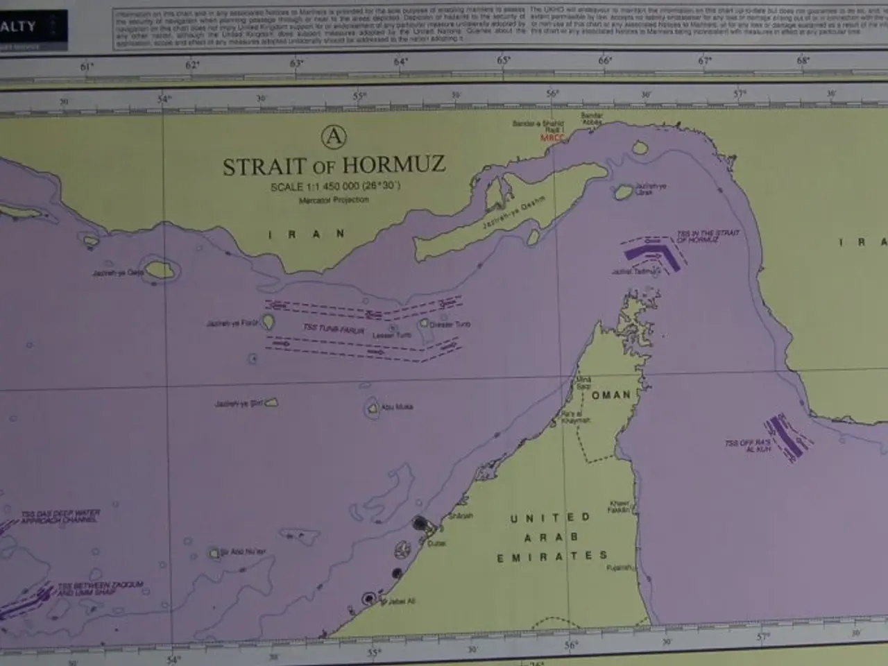 Billede 3 - Søkort Q6111 Mar. Security Chart Persian Gulf & Ar
