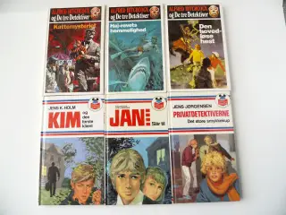 Kim, Jan og Alfred Hitchcock bøger - 10,00 kr/stk.