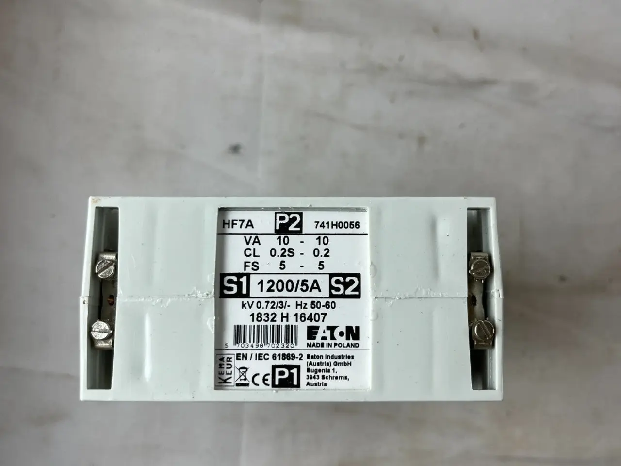 Billede 2 - Eaton HF7A P2 741H0056 strømtransformer 1200/5A