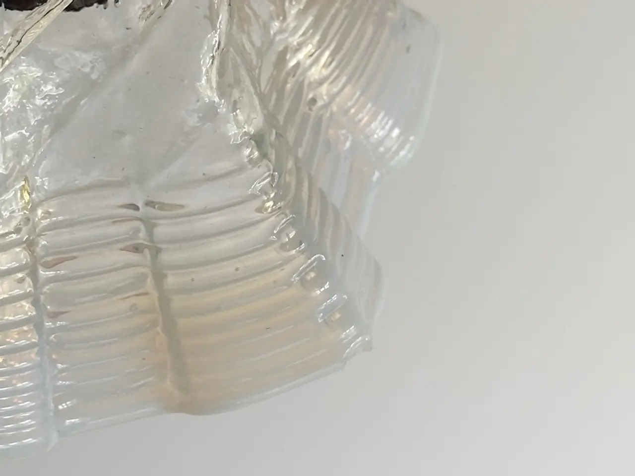 Billede 6 - Antik pendel, klart/opalineglas, NB